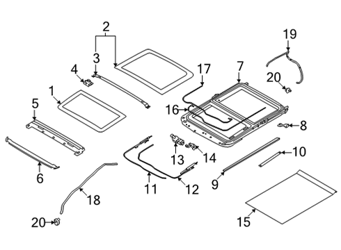 2021 Nissan Rogue Sunroof Diagram