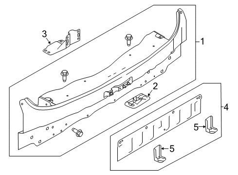 2020 Nissan Murano Rear Body Diagram