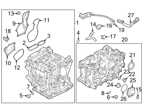 2023 Nissan ARIYA CONTROL UNIT ASSY-SHBW Diagram for 31038-5MP0A