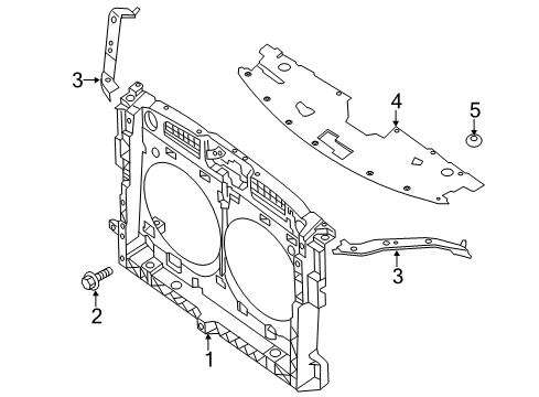 2020 Nissan Pathfinder Radiator Support Diagram