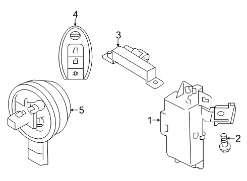 2021 Nissan Kicks Electrical Components Diagram