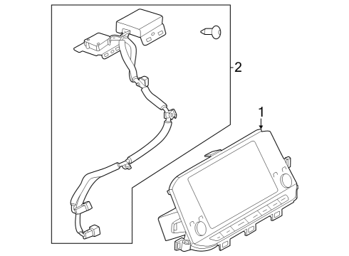 2023 Nissan Z Navigation System Components Diagram