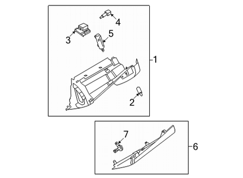 2021 Nissan Rogue Glove Box Diagram