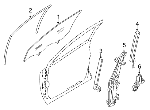 2020 Nissan Rogue Sport Front Door Diagram 1