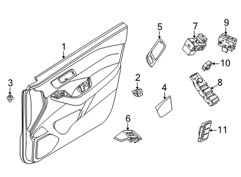 2021 Nissan Rogue Power Seats Diagram 1