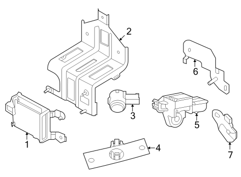 2023 Nissan Z Electrical Components - Front Bumper Diagram