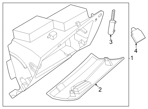 2023 Nissan Pathfinder PANEL ASSY-INSTRUMENT LOWER Diagram for 68102-6TA2A