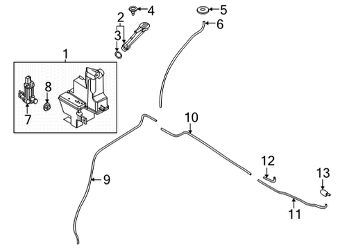 2021 Nissan Rogue Wipers Diagram 2