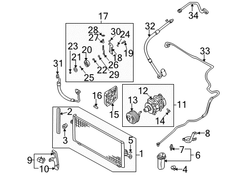 O-Ring - A/C Diagram for 92471-HC050