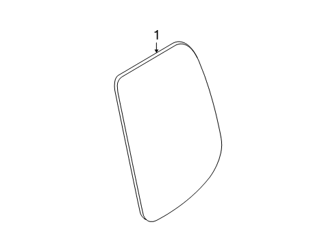 2021 Nissan Frontier Front Door Glass & Hardware Diagram 3