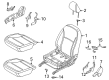 Diagram for 2024 Nissan Versa Seat Cushion - 87311-5EE0A