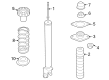 Diagram for Nissan Z Shock Absorber - E6210-6GR1A