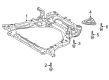 Diagram for 2022 Nissan Rogue Front Cross-Member - 54401-6RR8B