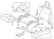 Diagram for Nissan Z Seat Cushion - 87350-6GR0D