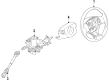 Diagram for Nissan Leaf Steering Column Cover - 48470-6WK1B