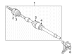 Diagram for Nissan Rogue Axle Shaft - 39101-6RR2D