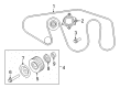 Diagram for Nissan Armada A/C Idler Pulley - 11925-EZ30B