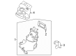 Diagram for 2021 Nissan Rogue Exhaust Heat Shield - 16590-6RA0A