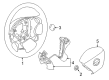 Diagram for 2020 Nissan Murano Steering Wheel - 48430-9UH3A