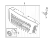 Diagram for 2024 Nissan Titan Grille - 62310-EZ11C