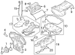 Diagram for Nissan Z Intake Manifold Gasket - 14035-5CA0B