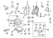 Diagram for Nissan GT-R Seat Cushion - 87350-6HP3D