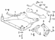 Diagram for 2024 Nissan Altima Control Arm - 54504-6CT1H