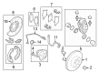 Diagram for Nissan Z Brake Caliper Repair Kit - 44011-6GP2A