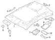 Diagram for 2023 Nissan Altima Sun Visor - 96400-9HF0A