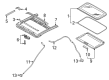 Diagram for Nissan Rogue Sport Sunroof - 91250-6MR1A