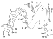 Diagram for 2021 Nissan Leaf Mud Flaps - 63854-6WK0A