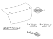 Diagram for 2023 Nissan Sentra Emblem - 84890-6LA0A