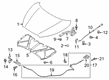 Diagram for Nissan Kicks Hood Latch - 65603-5R00A