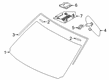 Diagram for Nissan Murano Windshield - 72700-9UH0C