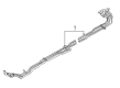 Diagram for 2021 Nissan Armada A/C Hose - 92460-6JR1B