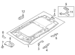 Diagram for 2023 Nissan Rogue Dome Light - 26430-6RA1A