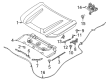 Diagram for 2023 Nissan Frontier Hood Cable - 65621-9BU0A