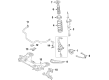 Diagram for Nissan Z Sway Bar Link - 54668-JK05B