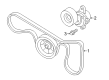 Diagram for Nissan Timing Belt Tensioner - 11955-9DJ0A