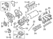 Diagram for 2021 Nissan Murano Intake Manifold Gasket - 16175-JA10B