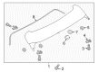 Diagram for Nissan Rogue Sport Spoiler - 96030-6MR1D