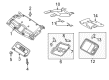 Diagram for Nissan NV Interior Light Bulb - 26430-9JK3A