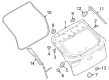 Diagram for 2023 Nissan ARIYA Door Hinge - 90400-3FY0B