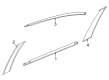 Diagram for 2020 Nissan Sentra Door Moldings - 822D3-6LE0A