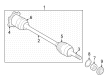 Diagram for Nissan Z Axle Shaft - 39704-6GP0B