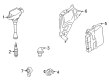 Diagram for 2023 Nissan Rogue Engine Control Module - 23703-6RA3A