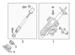 Diagram for Nissan Murano Steering Column - 48810-3KA2A