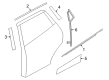 Diagram for Nissan Rogue Sport Door Moldings - 82820-6MA1A