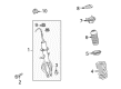 Diagram for 2024 Nissan GT-R Shock Absorber - E6110-6HW0A