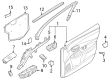 Diagram for Nissan ARIYA Power Window Switch - 25401-5MP3B